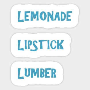 Lemonade light blue Sticker